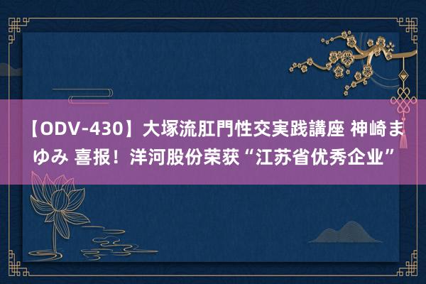 【ODV-430】大塚流肛門性交実践講座 神崎まゆみ 喜报!洋河股份荣获“江苏省优秀企业”