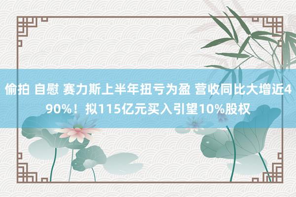 偷拍 自慰 赛力斯上半年扭亏为盈 营收同比大增近490%!拟115亿元买入引望10%股权