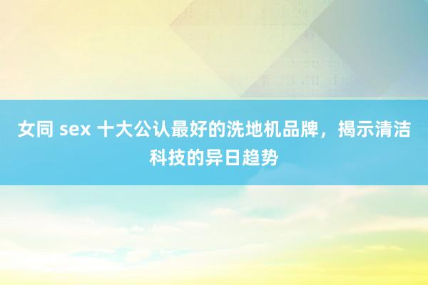 女同 sex 十大公认最好的洗地机品牌,揭示清洁科技的异日趋势