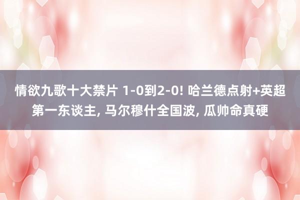 情欲九歌十大禁片 1-0到2-0! 哈兰德点射+英超第一东谈主, 马尔穆什全国波, 瓜帅命真硬