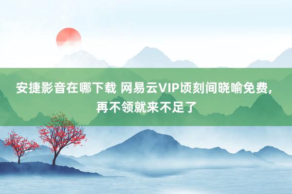 安捷影音在哪下载 网易云VIP顷刻间晓喻免费, 再不领就来不足了
