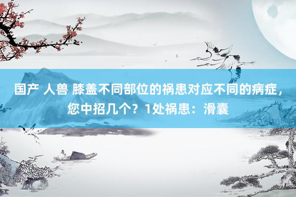 国产 人兽 膝盖不同部位的祸患对应不同的病症，您中招几个？1处祸患：滑囊